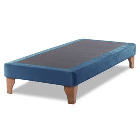 Base cama europea 1 plaza Zen azul petróleo