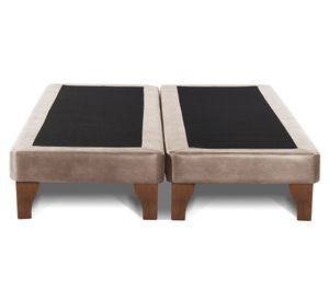 Base cama europea 2 plazas base dividida Zen beige