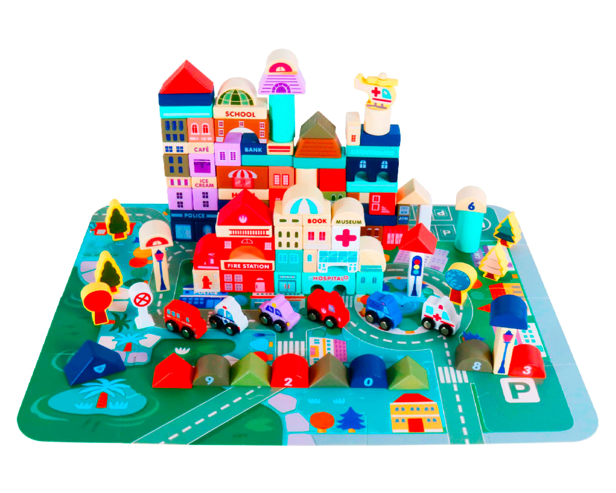 Kidscool Juego didáctico City 115 piezas surtido