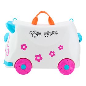 Maleta correpasillos con ruedas blanco