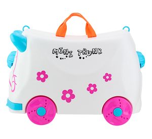 Maleta correpasillos con ruedas blanco