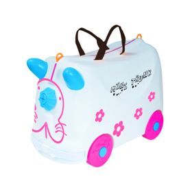 Maleta correpasillos con ruedas blanco