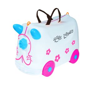 Maleta correpasillos con ruedas blanco