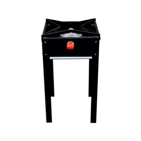 Anafe alto 1 quemador gas licuado negro acero