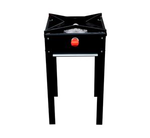 Anafe alto 1 quemador gas licuado negro acero