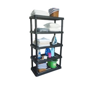 Estante modular 5 niveles negro