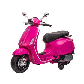 Moto a batería 12V Vespa Rosado