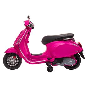 Moto a batería 12V Vespa Rosado