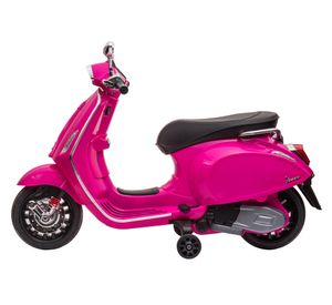 Moto a batería 12V Vespa Rosado