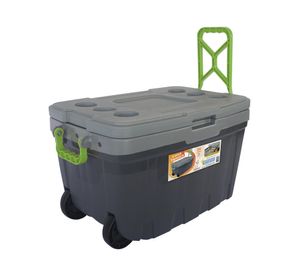 Cooler térmico ruedas 54 lt gris/verde