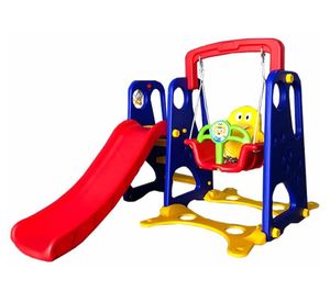 Resbalín + columpio + aro básquetbol Smile 3 en 1 Kidscool