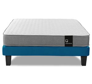 Cama europea 2 plazas Zen Best azul petróleo