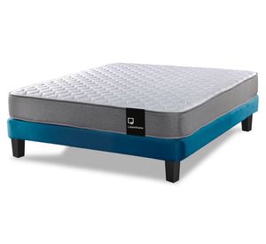 Cama europea 2 plazas Zen Best azul petróleo