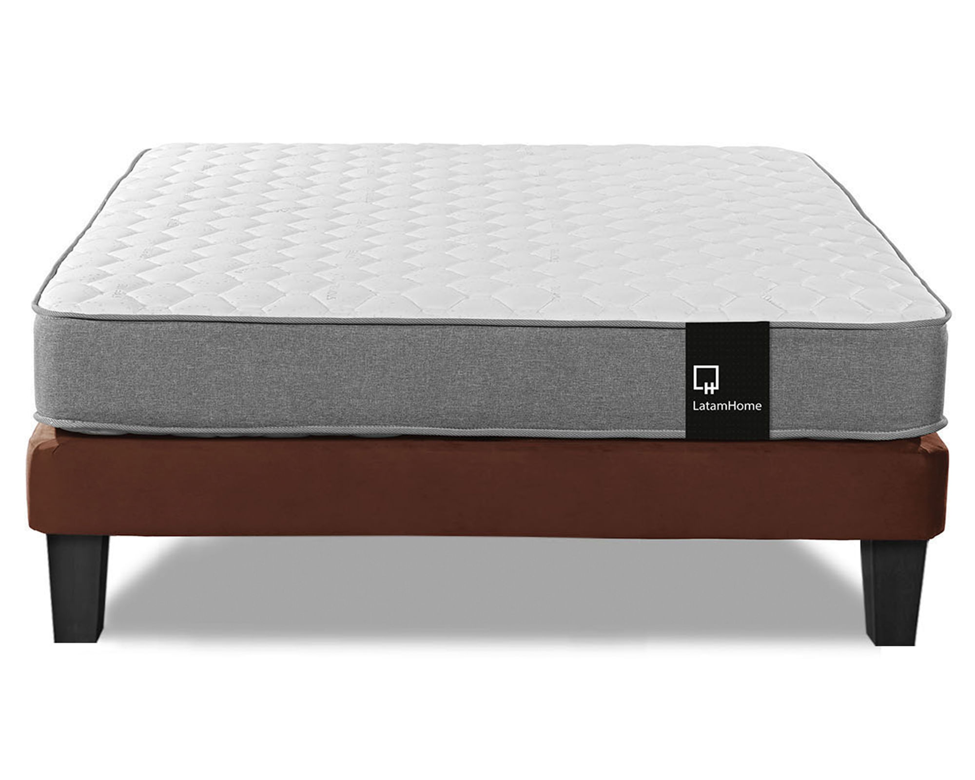Latam Home Cama europea 2 plazas Zen Best chocolate