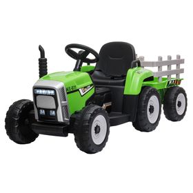 Tractor a batería con remolque 8610024A-VE verde
