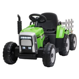 Tractor a batería con remolque 8610024A-VE verde