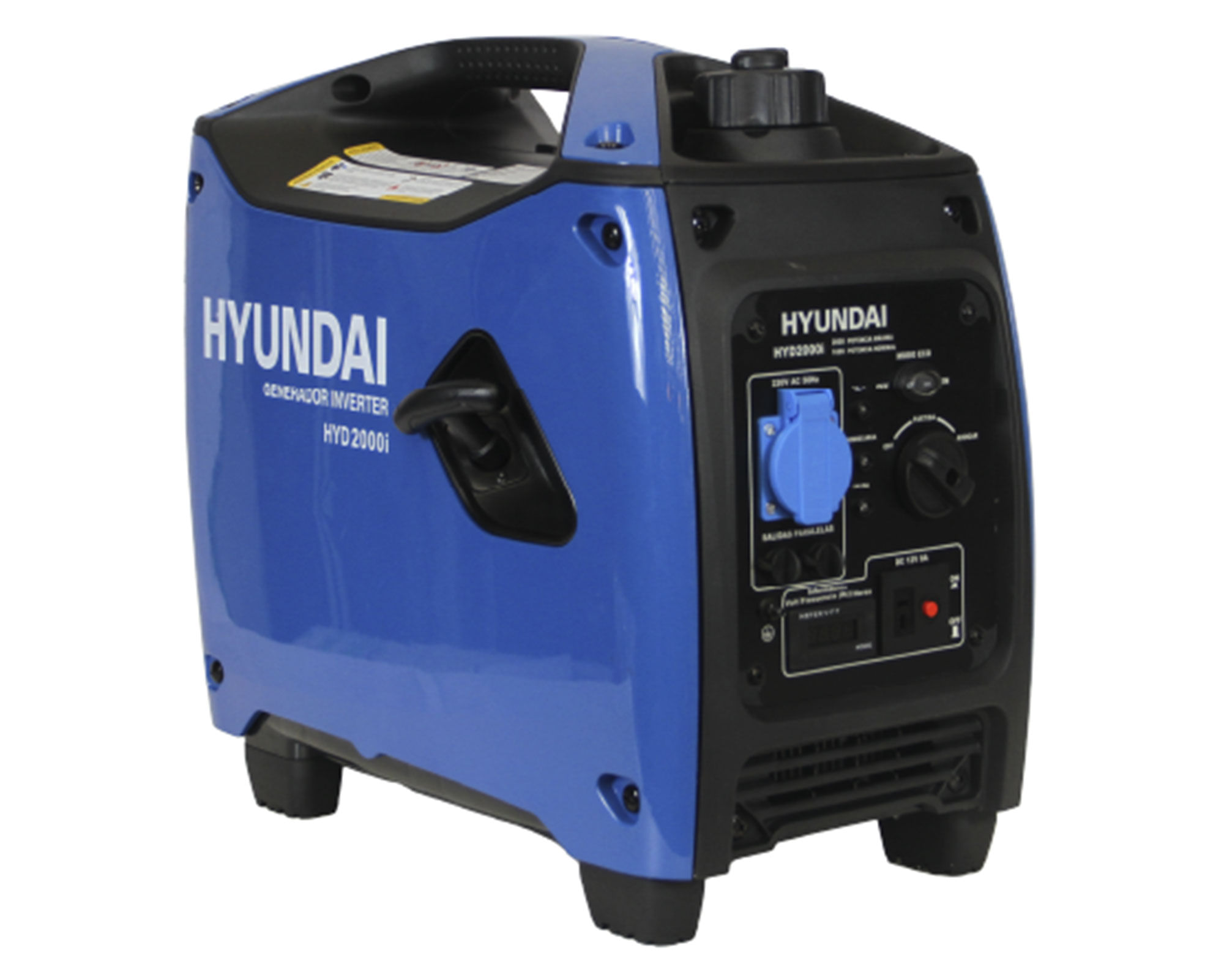 Generador inverter a gasolina manual 2000W 4,5 lt HYD2000I Hyundai