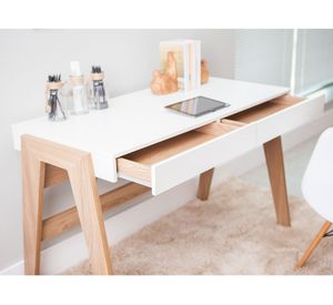 Escritorio 26105 blanco/natural Decocasa