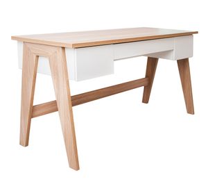 Escritorio 26106 blanco/natural Decocasa