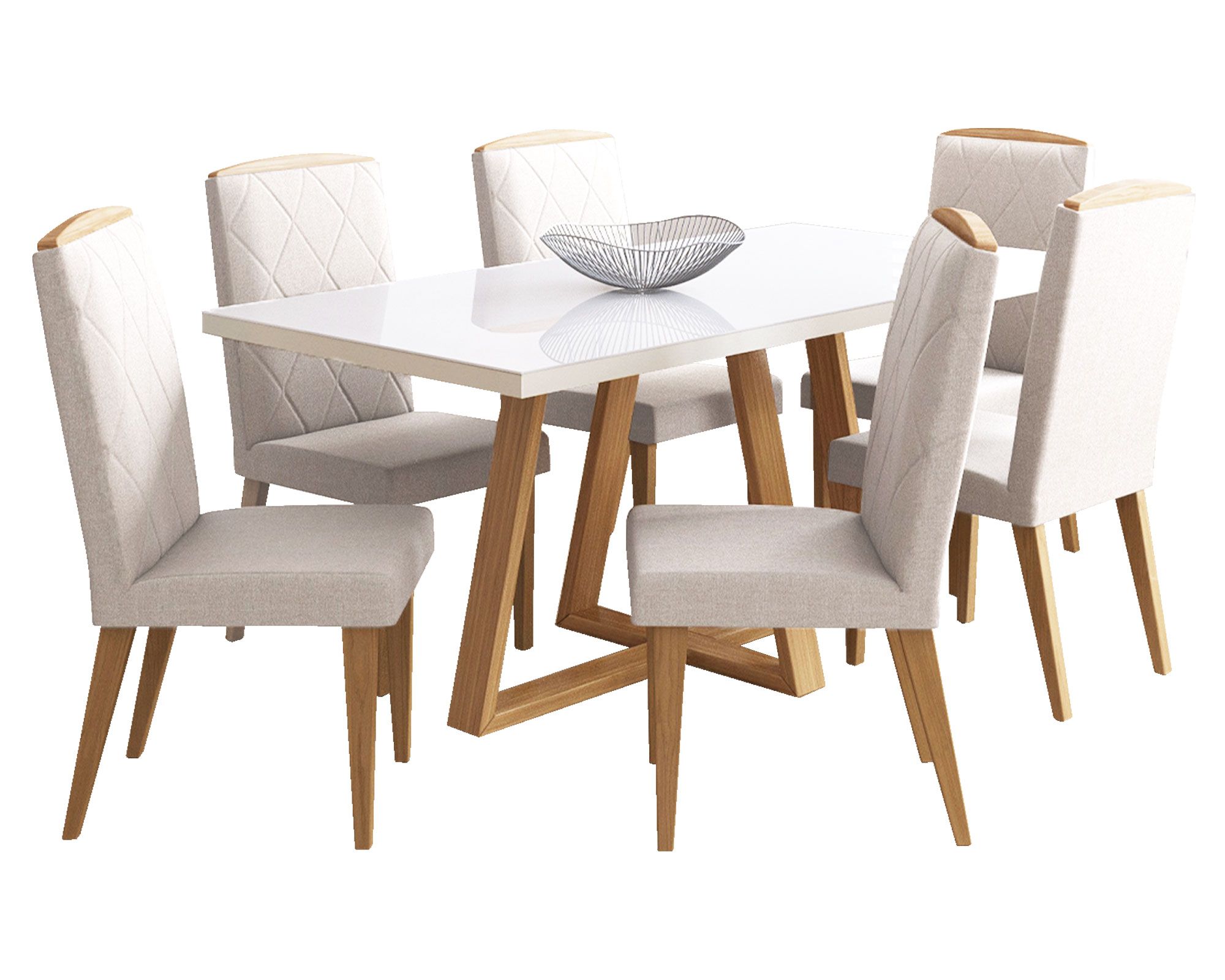 Decocasa Comedor Mara + 6 sillas Daisy Decocasa