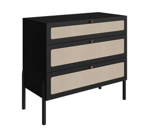 Cómoda 3 cajones 27934 negro