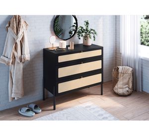 Cómoda 3 cajones 27934 negro