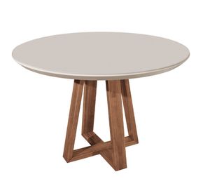 Comedor 4 sillas Bennet off white/gris