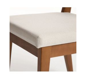 Comedor Addar 6 sillas Saga ratan blanco/beige