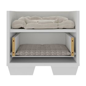 Cama gato con cajón 34.5x40x40 cm blanco