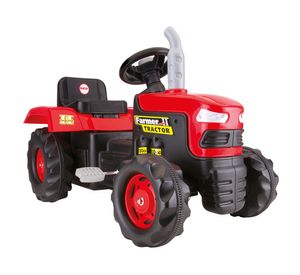 Tractor a pedales Farmer rojo Kidscool