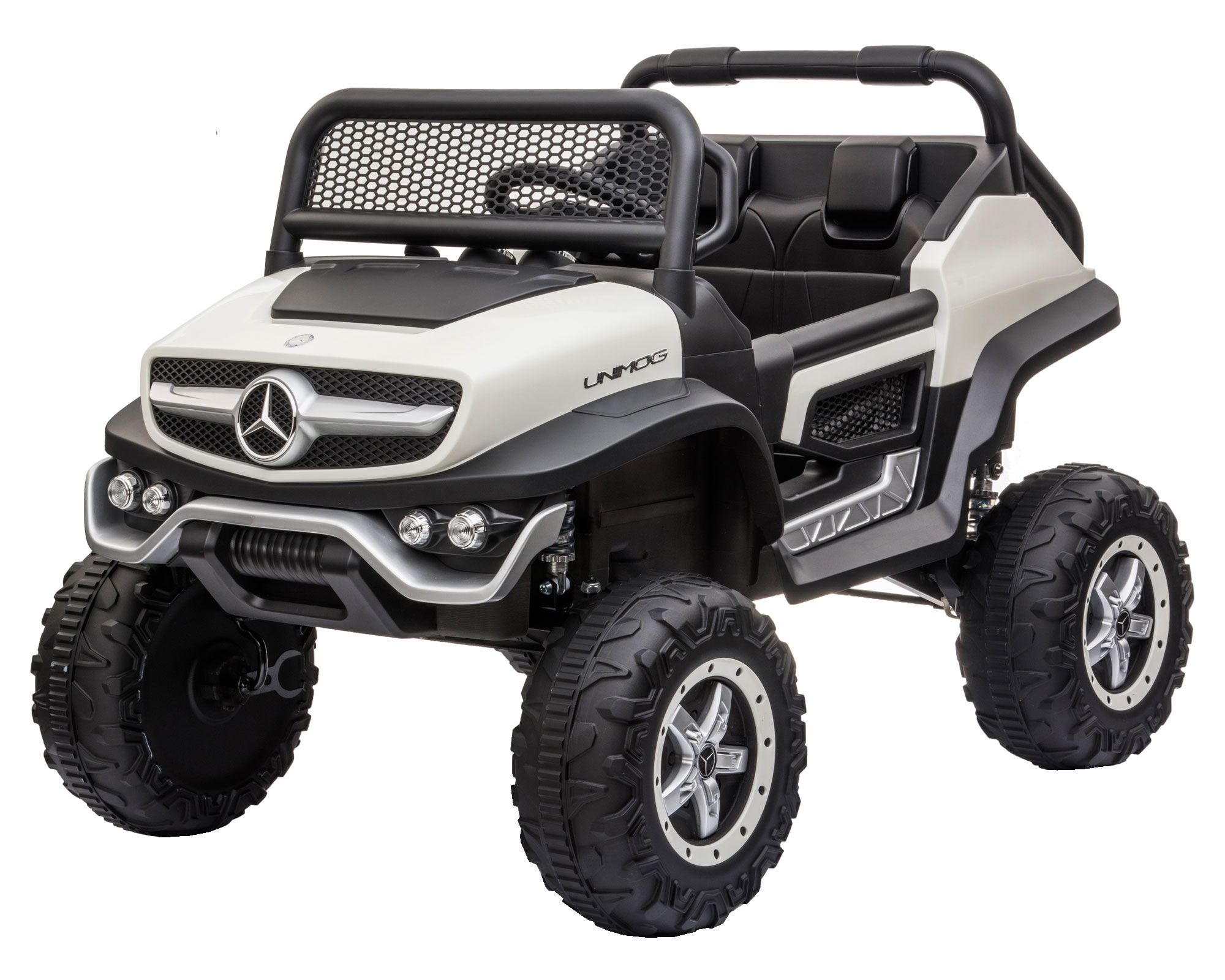 Auto a batería Unimog concept blanco Kidscool