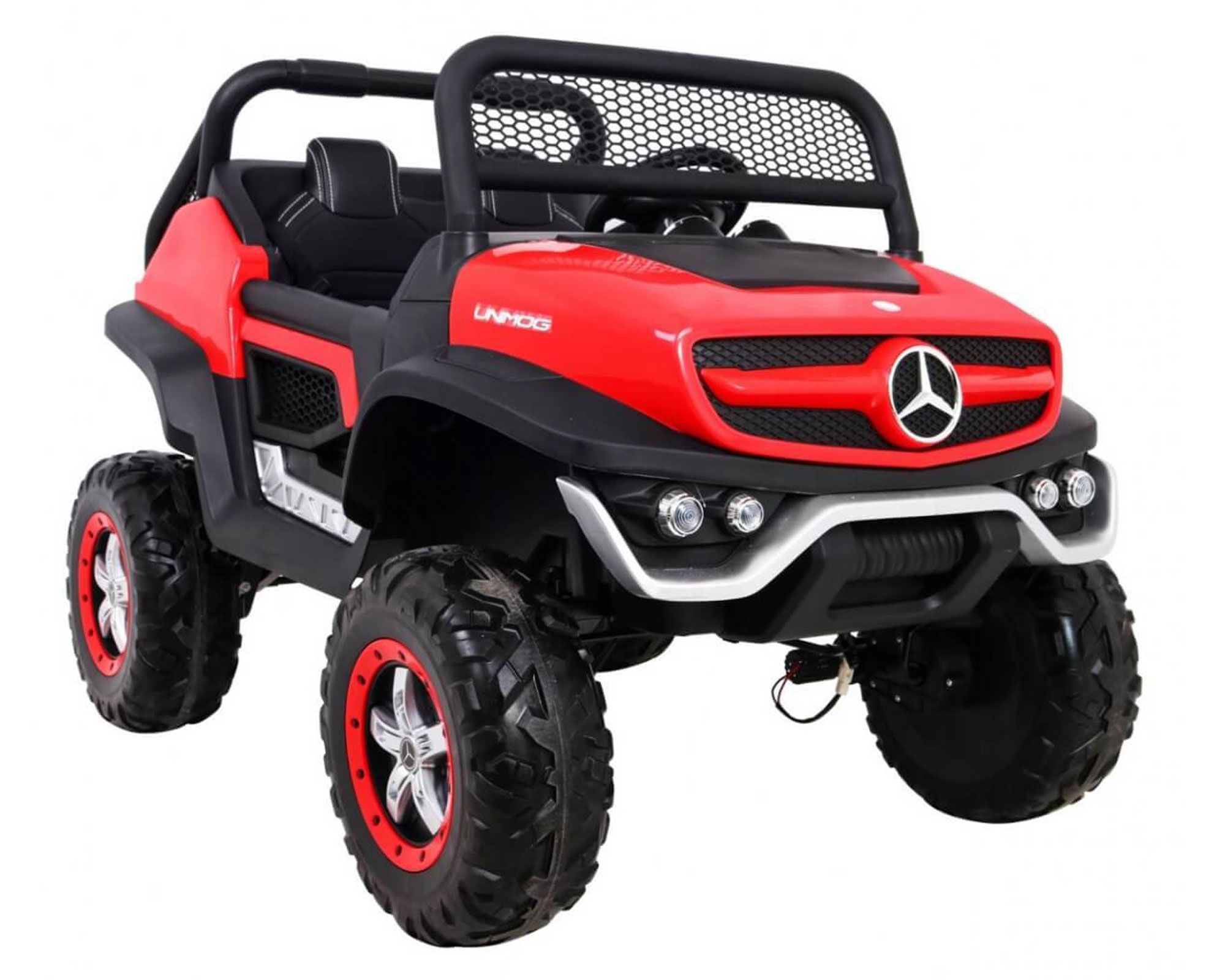 Auto a batería Unimog concept rojo Kidscool