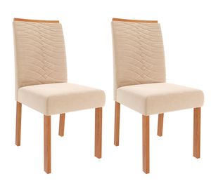 Comedor 4 sillas Patricia Clarice off white/nude