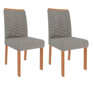 Comedor 4 sillas Patricia Clarice off white/grafito