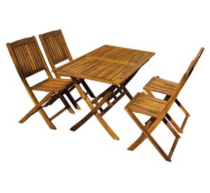 Comedor 4 personas San Sebastián madera acacia