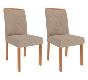 Comedor 4 sillas Agata Fernanda off white/beige