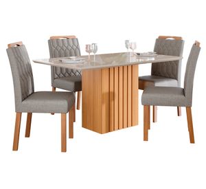 Comedor Ana 1.3 + 4 sillas Paola
