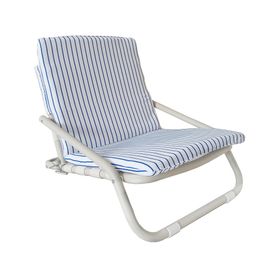 Silla playa Líneas blanco/azul
