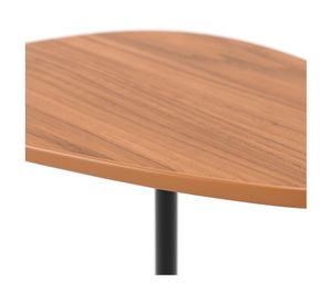 Set 3 mesas laterales irregulares Botanic negro/canela