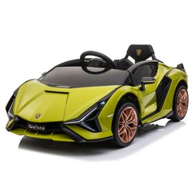 Auto a batería Lamborghini Sian verde Kidscool