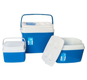 Cooler 32 litros + cooler 12 litros + cooler 5 litros azul Live Sport