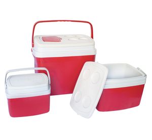 Cooler 32 litros + cooler 12 litros + cooler 5 litros rojo Live Sport