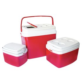 Cooler 32 litros + cooler 12 litros + cooler 5 litros rojo Live Sport