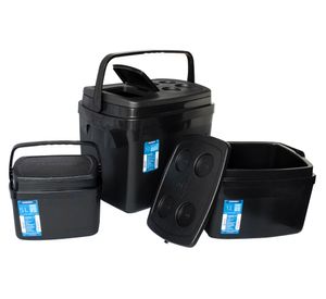 Cooler 32 litros + cooler 12 litros + cooler 5 litros negro Live Sport