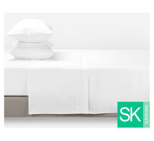 Juego sábanas súper king Botánica blanco Rosen