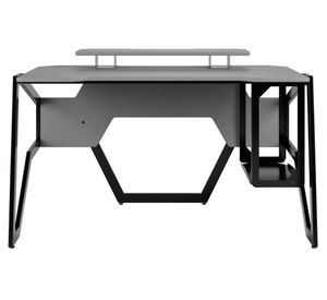 Escritorio gamer Spider gris 85.2x138x138 cm