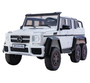 Auto a batería Mercedes 6x6 G63 blanco