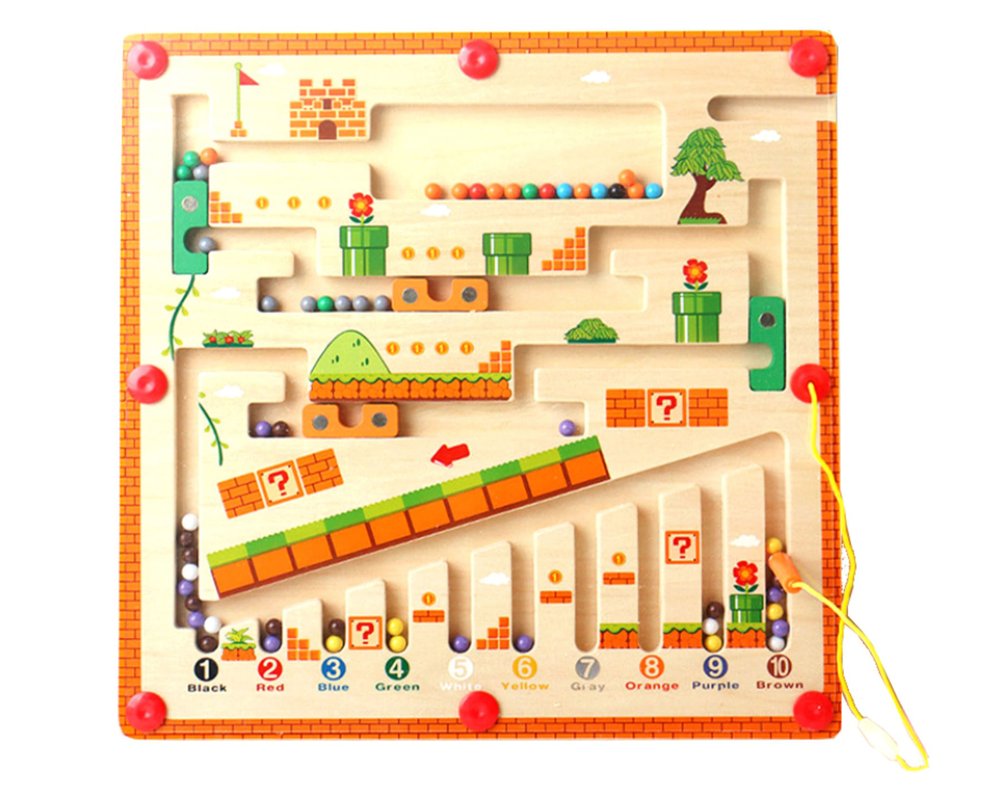 Kidscool Juego didáctico Laberinto númerico Montessori
