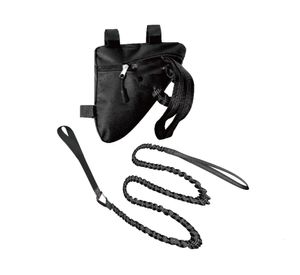 Cuerda de arrastre para bicicleta 170x2.5 cm negro