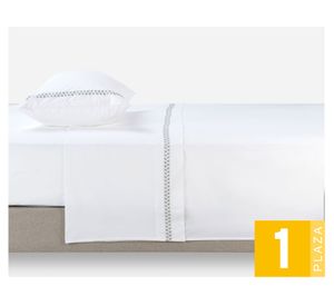 Juego sábanas 1 plaza hoja Rosen